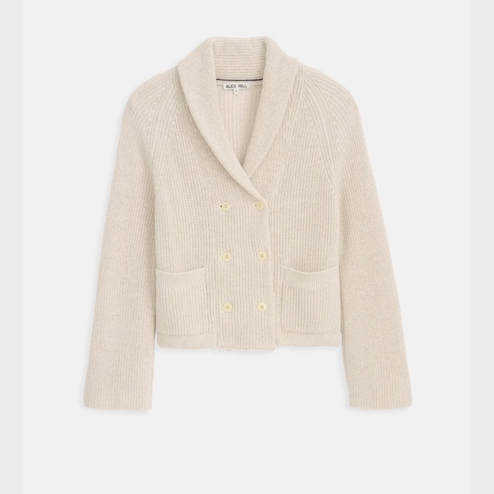Alex Mill Marseille Cardigan in Cotton Linen – Ivory (NWT)